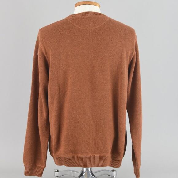 Eddie Bauer Orange Crewneck Cotton Sweater Men's Large - Picture 9 of 9